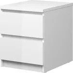 FALCO Noční stolek Simplicity 230 bílý lesk