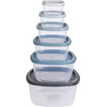 EH Excellent Houseware Dóza na potraviny s víkem, sada 6 ks
