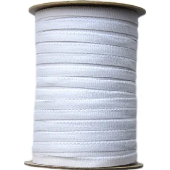 Příze Pertle - kojenecká šňůrka šíře 5 mm bílá POL, barva Bílá