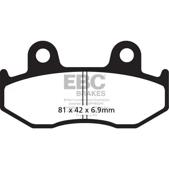 Brzdová destička Brzdové destičky EBC SFA323/2