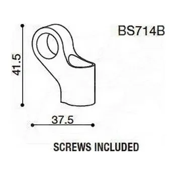 Zrcátko pro motocykl Závitová redukce Bs714B pro zpětná zrcátka Rizoma pro motocykly Bmw a Harley Davidson černá (1sada) - Černá