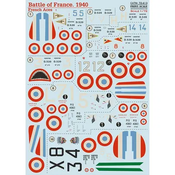 Plastikový model Print Scale 1/72 Battle of France 1940 (wet decals)
