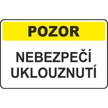 Nebezpečí uklouznutí samolepící vinylová fólie 300x200 mm