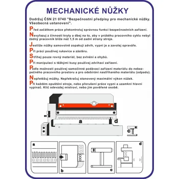 Značení Mechanické nůžky plast 0,5mm A3 (420 x 297 mm)
