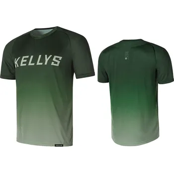 cyklistický dres KELLYS Enduro dres TYRION 2 krátky rukáv green- M