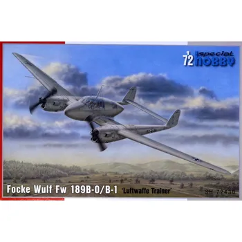 Plastikový model Special hobby 1/72 Focke Wulf Fw 189B-0/B-1 'Luftwaffe Trainer'