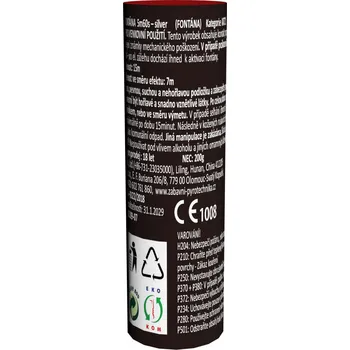 Zábavní pyrotechnika FONTÁNA (el. odpal - stříbrná) - 5m60s.