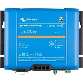 Nabíječka baterií Nabíječka Victron Energy Phoenix Smart IP43 Charger 24V/25A (3) - pro nabíjení až 3 baterií současně (Chytrá nabíječka baterií s ovládáním přes smart phone)
