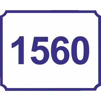 Číslo popisné - 1 plast 5 mm 200 x 160 mm