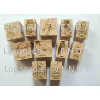 Dětské razítko L.V. Vyjmenovaná slova po V - sada razítek