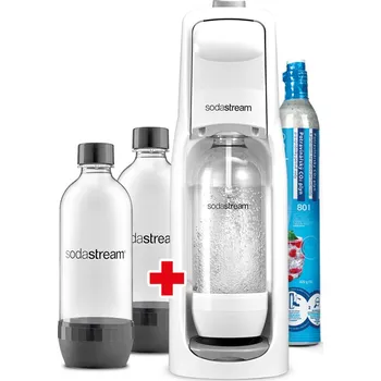 Výrobník sody SodaStream Jet White + 2x lahve 1 litr