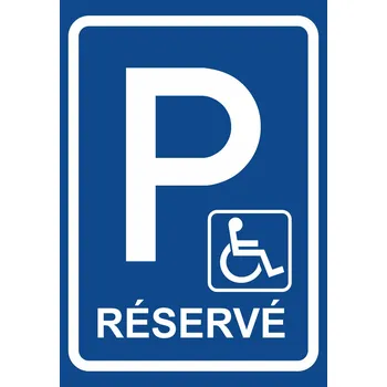 Parkoviště invalida RÉSERVÉ UV tisk plast 5mm 400 x 300 mm