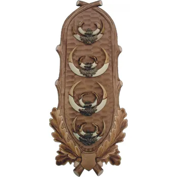Obraz Dřevo Novák podložka pod trofej řezbovaná, Černá zvěř č. 149 22 × 68 cm motiv: zvířata