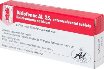 Lék na bolest, zánět a horečku Diclofenac AL 25 mg