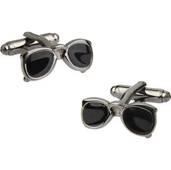 Manžetový knoflíček Manžetové knoflíčky sluneční brýle legendární letecké Stříbrná