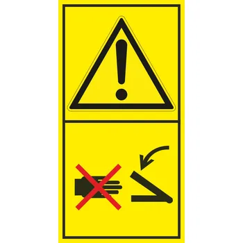 Výstraha - Nesahej do tohoto prostoru - střižné části samolepící vinylová fólie 168 x 88 mm