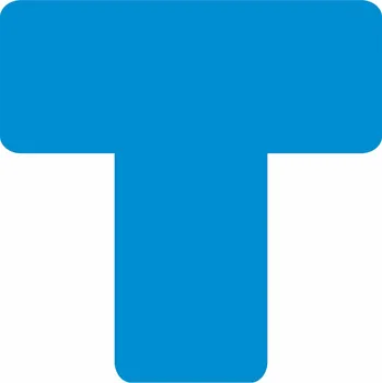 Značení Značení 5S - T modré podlahové samolepky T 125 x 125 mm 1ks