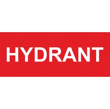 Hydrant samolepící vinylová fólie 210 x 90 mm