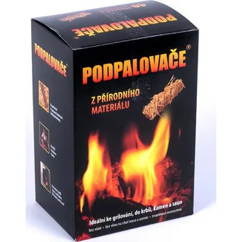 Podpalovač Svitr Podpalovače - krabička, 40ks (Přírodní podpalovače z dřevité vlny pro rozpálení grilu / krbu / kamen - 40 smotků v krabičce)