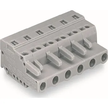 Elektronická součástka WAGO Konektor 231-205/026-000 1vodičový pružinový CAGE CLAMP® 2,5 mm², šedá 231-205/026-000