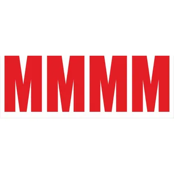 Samolepící etiketa Samolepicí M červená samolepící vinylová fólie arch 5 ks - písmena 75 mm