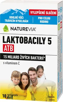 Swiss NatureVia Laktobacily 5 ATB 10 cps.
