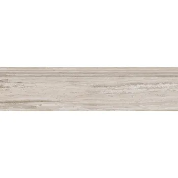 Dlažba Rako Alba DCPVF732, schodovka, matná, kalibrovaná, šedohnědá, 120 x 30 x 1 cm