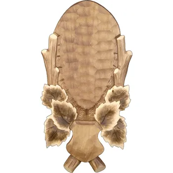 Obraz Dřevo Novák podložka pod trofej řezbovaná, srnec šelma č. 126 lipová ratolest Barva: přírodní,