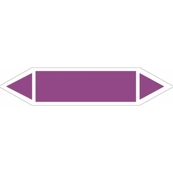 Oboustranná šipka - Kyseliny a zásady bez textu Samolepka PVC 3: 485x105 mm