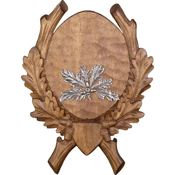 Obraz Dřevo Novák podložka pod trofej řezbovaná, Černá zvěř č. 220, plechové krytí Barva: přírodní,