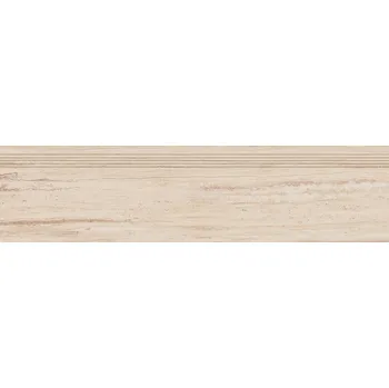 Dlažba Rako Alba DCPVF731, schodovka, matná, kalibrovaná, béžová, 120 x 30 x 1 cm