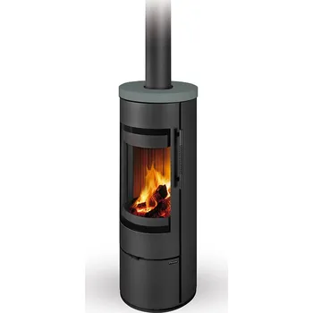 Krbová kamna ROMOTOP LUANCO N01 keramika silver 54505 - otáčivé topeniště