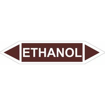 Značení Oboustranná šipka - Ethanol Samolepka PVC 1: arch 5 ks - 240x52mm
