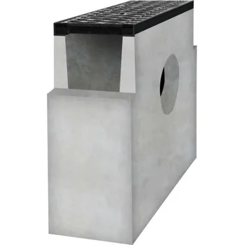 Odvodňovací žlab Betonová vpusť B125 s litinovou mříží H200 500 x 200 x 600 mm