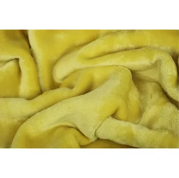 Prostěradlo MY HOUSE Prostěradlo mikroplyš ŹLUTÁ ZINKOVÁ 90x200 cm