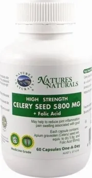 Lék na močovou cestu a ledviny Australian Remedy Celery Seed 5800 mg 60 kapslí