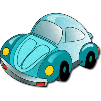 Dekorace do dětského pokoje Pelisport Filcové auto tištěné