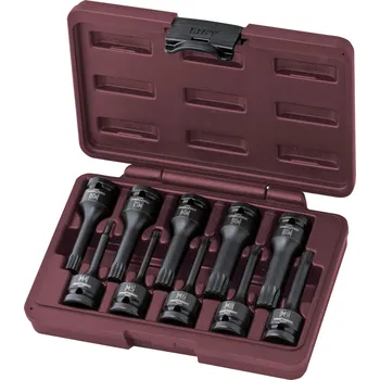 Gola sada KRAFTWERKTOOLS Sada nástavců 1/2" úderových XZN M4-M18 10ks