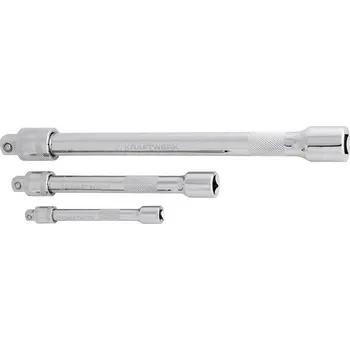Gola sada KRAFTWERKTOOLS Sada prodloužení 1/4"+3/8"+1/2" - rychloupínací 3ks