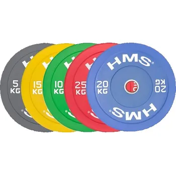 HMS Bumper kotouče 5, 10, 15, 20, 25 kg - 2. jakost Hmotnost: 15 kg