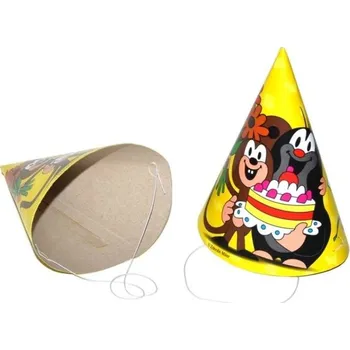 Party dekorace Wiky Párty kloboučky Krtek 6 ks