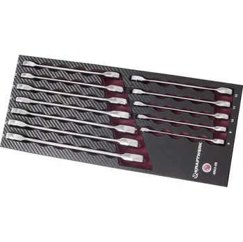 Ruční nářadí KRAFTWERKTOOLS PROMO KW: Sada klíčů ráčnových 8-19mm CLICKRAFT 12ks COMPLETO EVA3