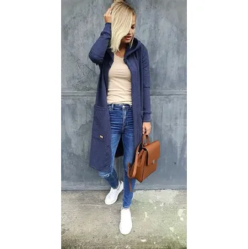 Dámská mikina mikina M.ASCH-Be original Mega Hood Cardigan - Jeans XS