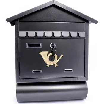 Železářství PROPER Schránka poštovní domeček s válcem šedá