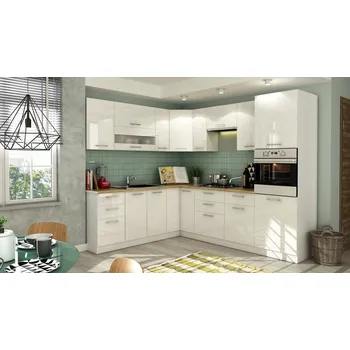 Kuchyňská linka Bog Fran Colby 215/250 cm bílý lesk