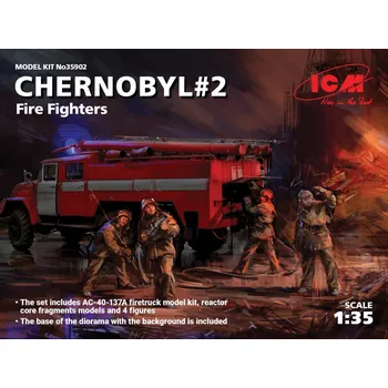 Plastikový model 1:35 Chernobyl No.2 (AC-40-137A & 4 Figures & Base)