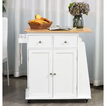 Kuchyňská skříňka Pojízdná kuchyňská skříňka Anna | bílá