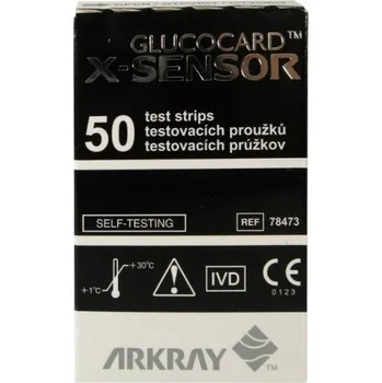 Testovací proužek do glukometru Sensor Glucocard X-Meter Sensors 50 ks