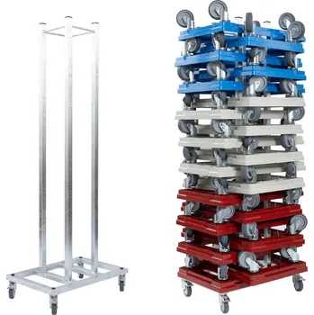 Dvoukolový ruční vozík Stohovací vozík na podvozky 600x400