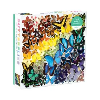 Puzzle Galison Duhoví motýli 500 dílků